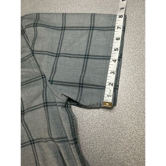 Prana | Size: XXL | Organic‎ Cotton short sleeve button front shirt plaid gray - Picture 7 of 7